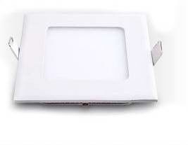 Kitchen Ceiling 320LM 4W Square LED Panel Light With 120 Degree Beam Angle