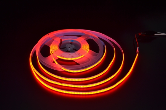 HOYOL 레드 COB Led 스트립 320 LEDs/M IP20 DJ 바에 대 한 유연한 24V 저전압 라이트 스트립