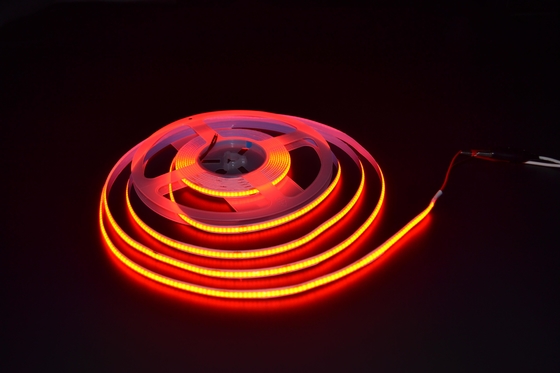 HOYOL 레드 COB Led 스트립 320 LEDs/M IP20 DJ 바에 대 한 유연한 24V 저전압 라이트 스트립