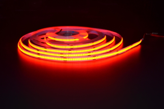 HOYOL 레드 COB Led 스트립 320 LEDs/M IP20 DJ 바에 대 한 유연한 24V 저전압 라이트 스트립